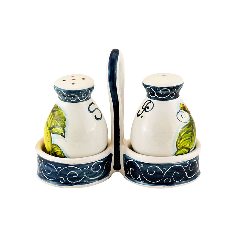 Set Sale e Pepe gemelline - Limoni Blu - Artesia Ceramica